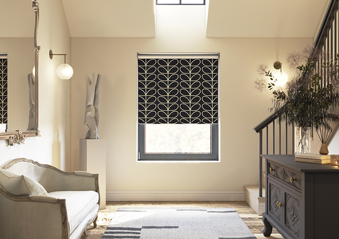 Orla Kiely Jumbo Linear Stem, Liquorice - Roller Blind - Image 3
